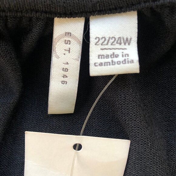 EST. 1946 Spring Awake Plus Sportswear in Ideal Black, Size 22-44 - Picture 8 of 9